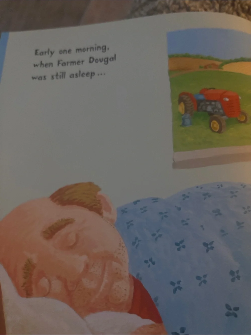 The Gobble Gobble Moooooo Tractor Book by Jez Alborough.